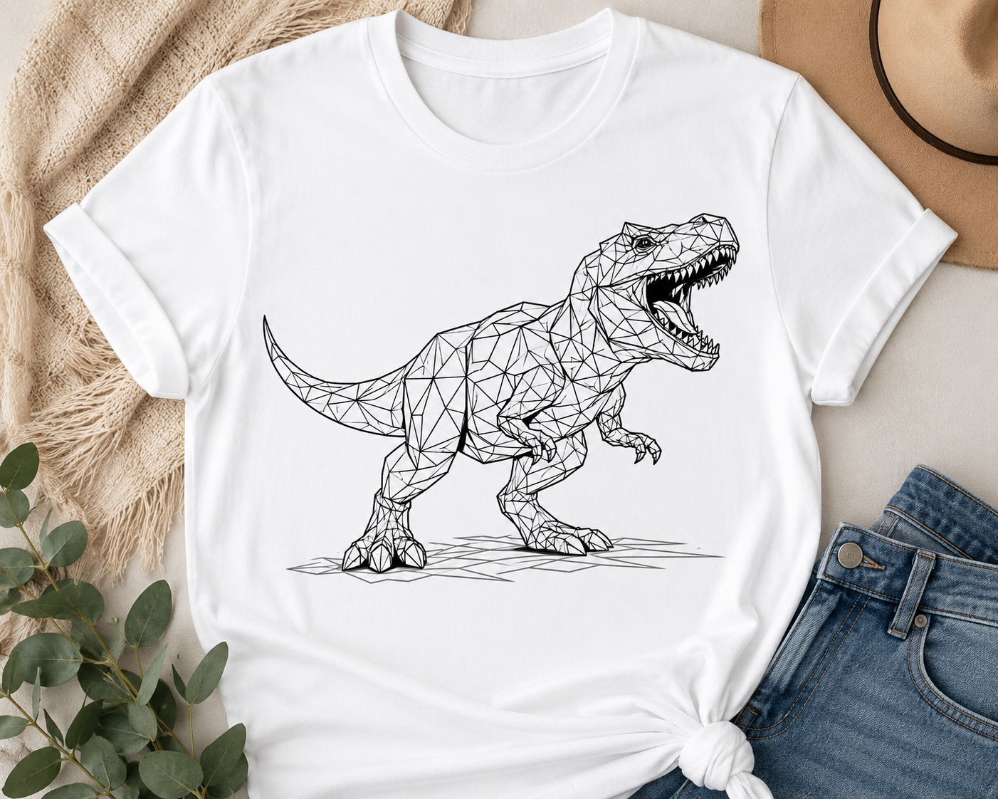 Geometrix Dinosaurier SVG - TREX