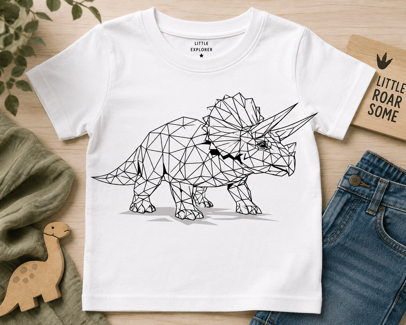 Geometrix Dinosaurier SVG TRICERATOPS