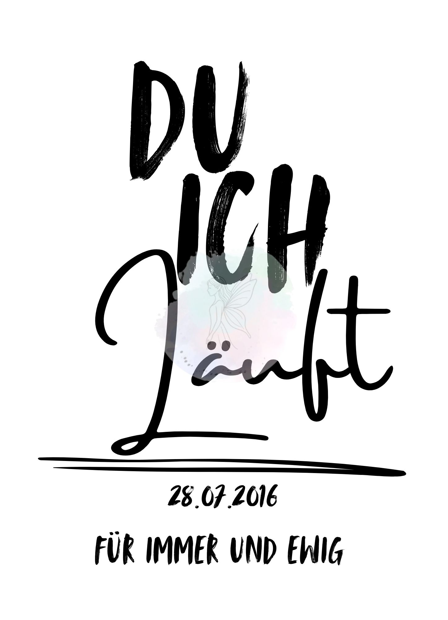 Du und ich - Digitale Datei A4/A3