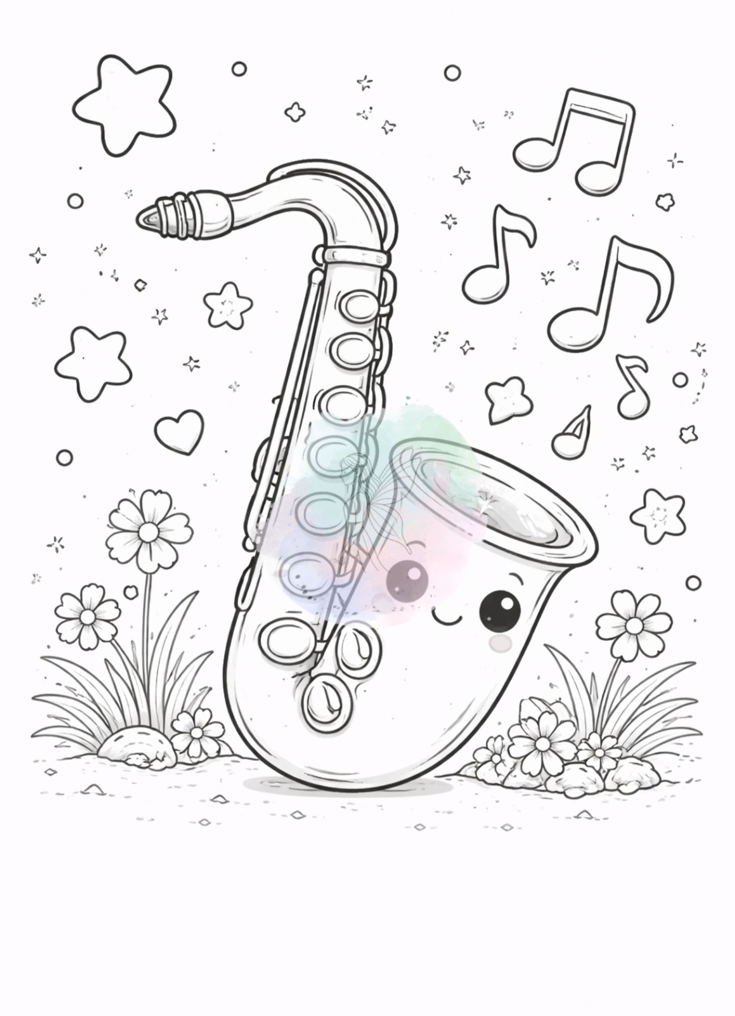 Ausmalbilder Musik