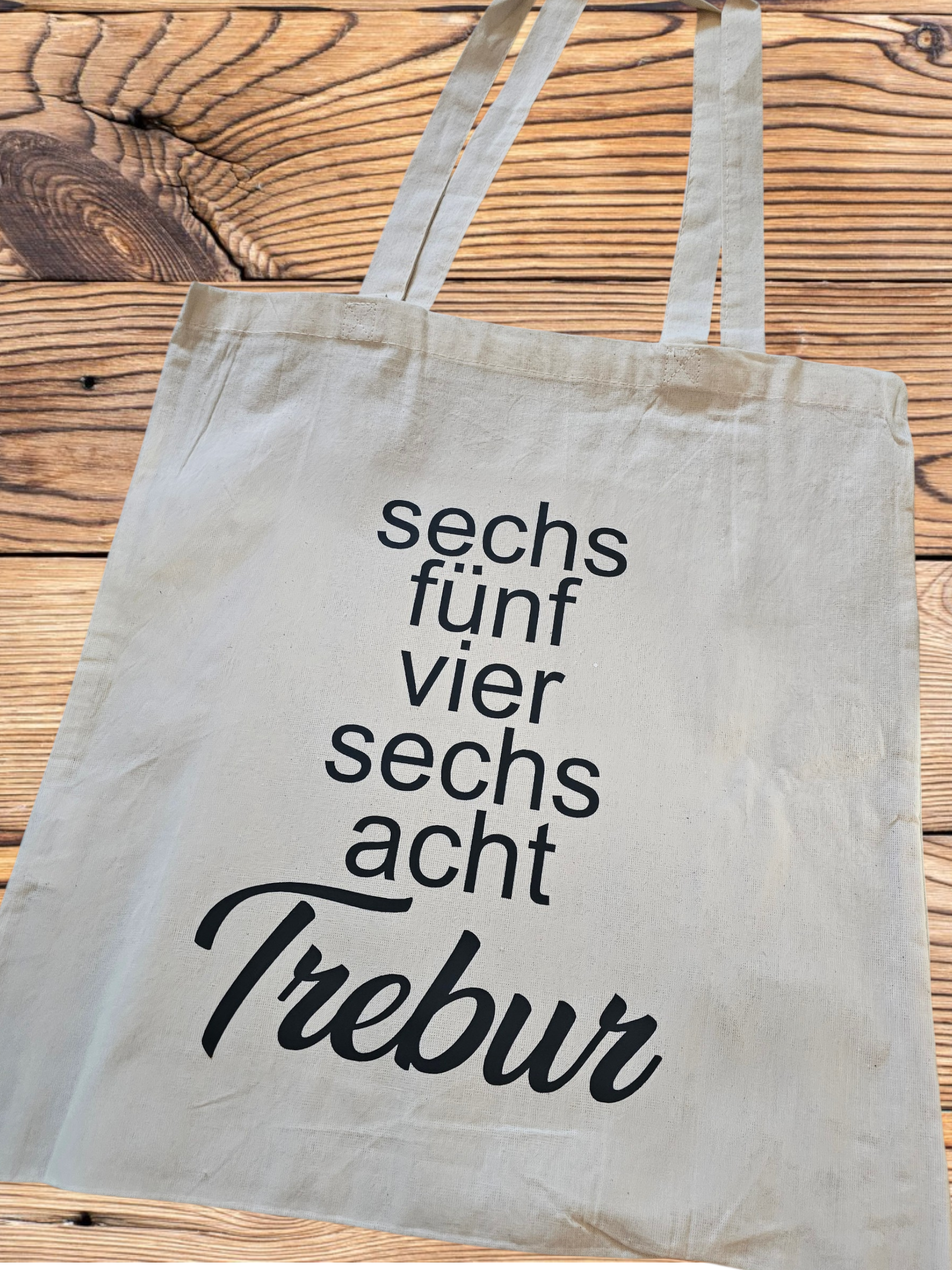 Baumwolltasche „Postleitzahl & Stadt“