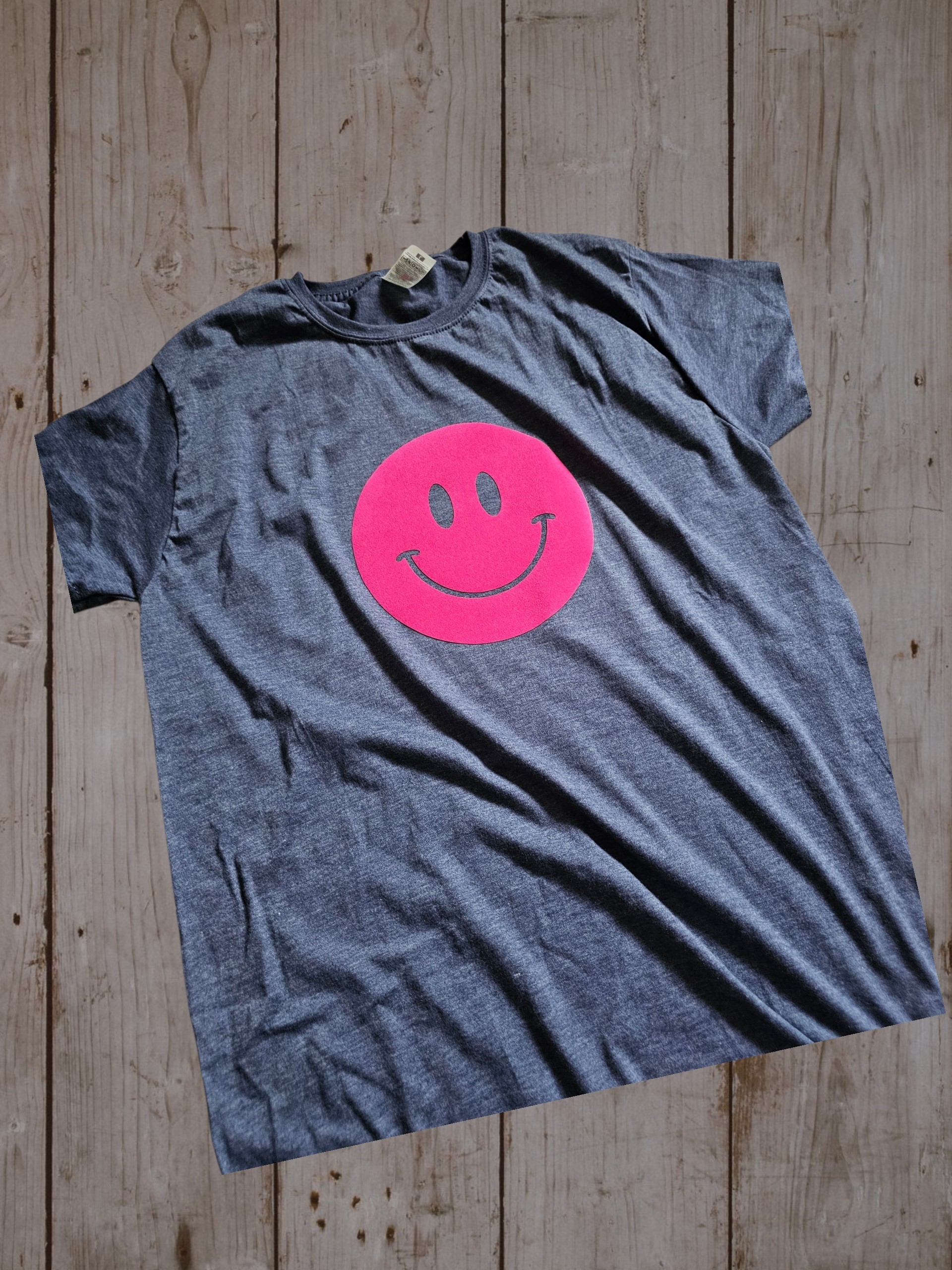 Shirt Smiley Pink Flock