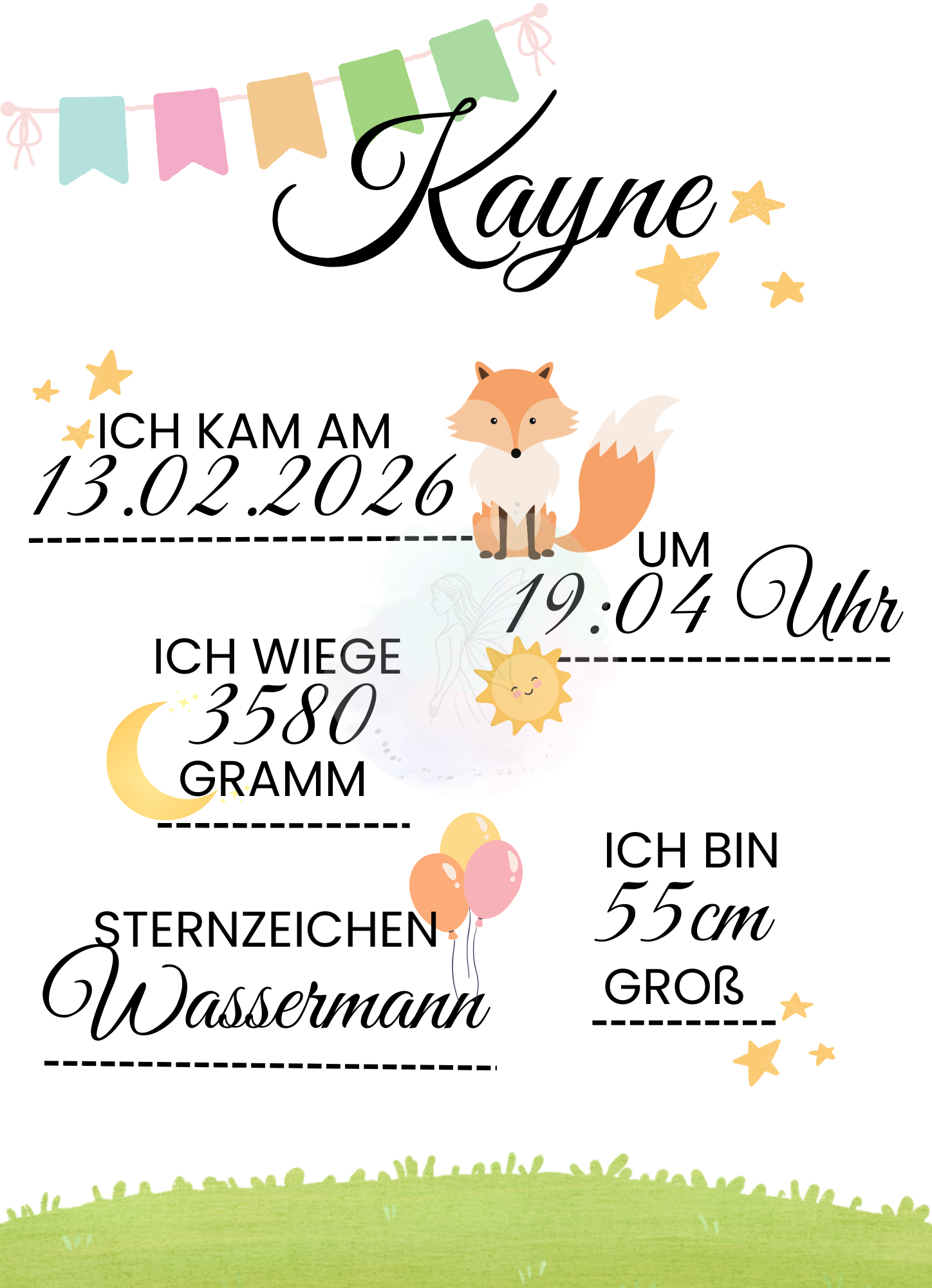 Herzensdaten - Digitale Datei  A4/A3