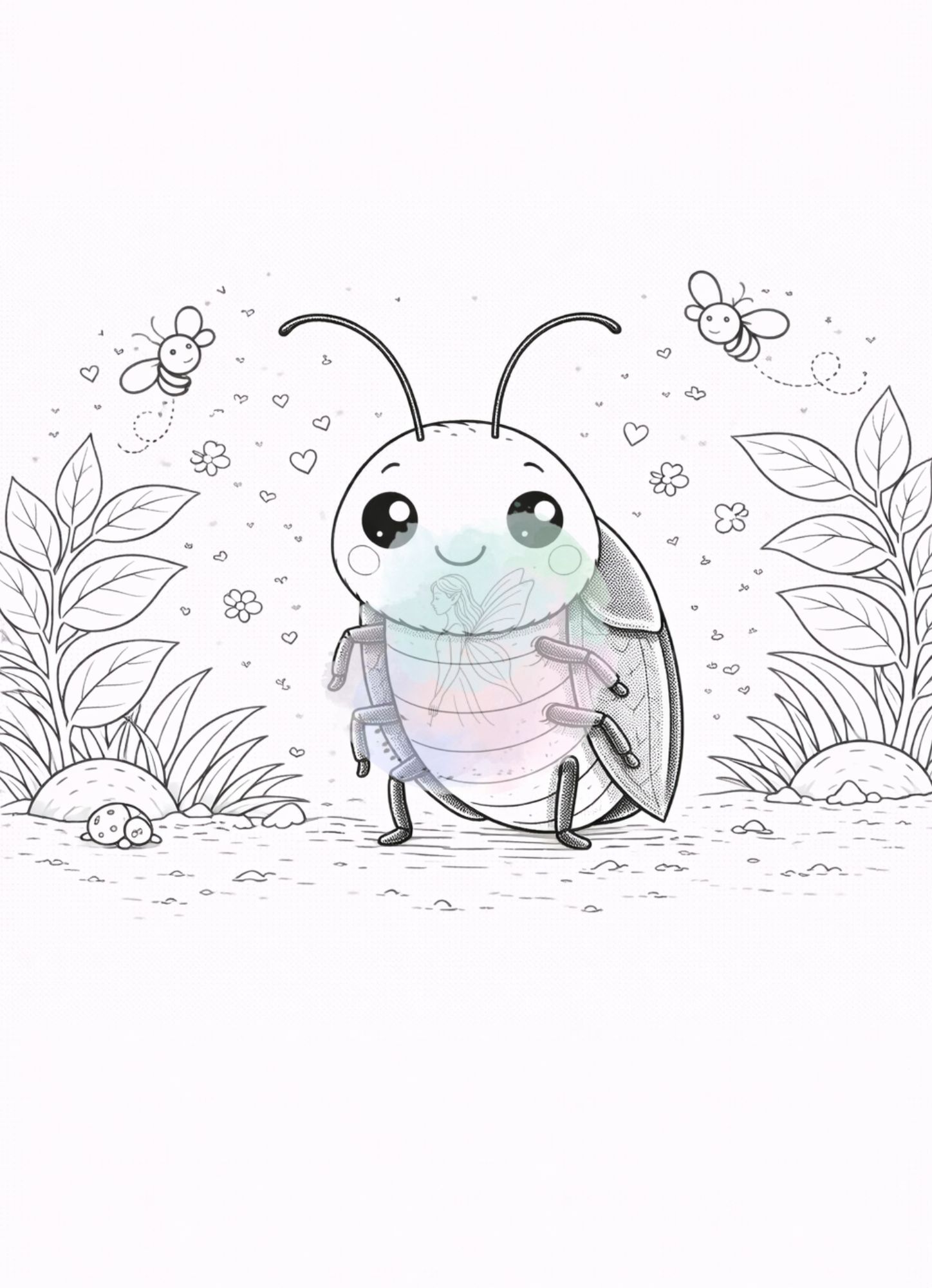 Ausmalbilder Insekten