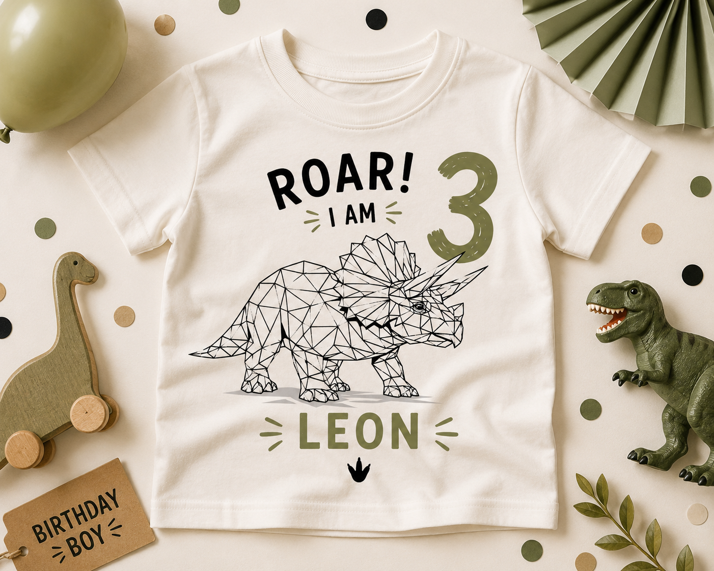 Geometrix Dinosaurier SVG TRICERATOPS
