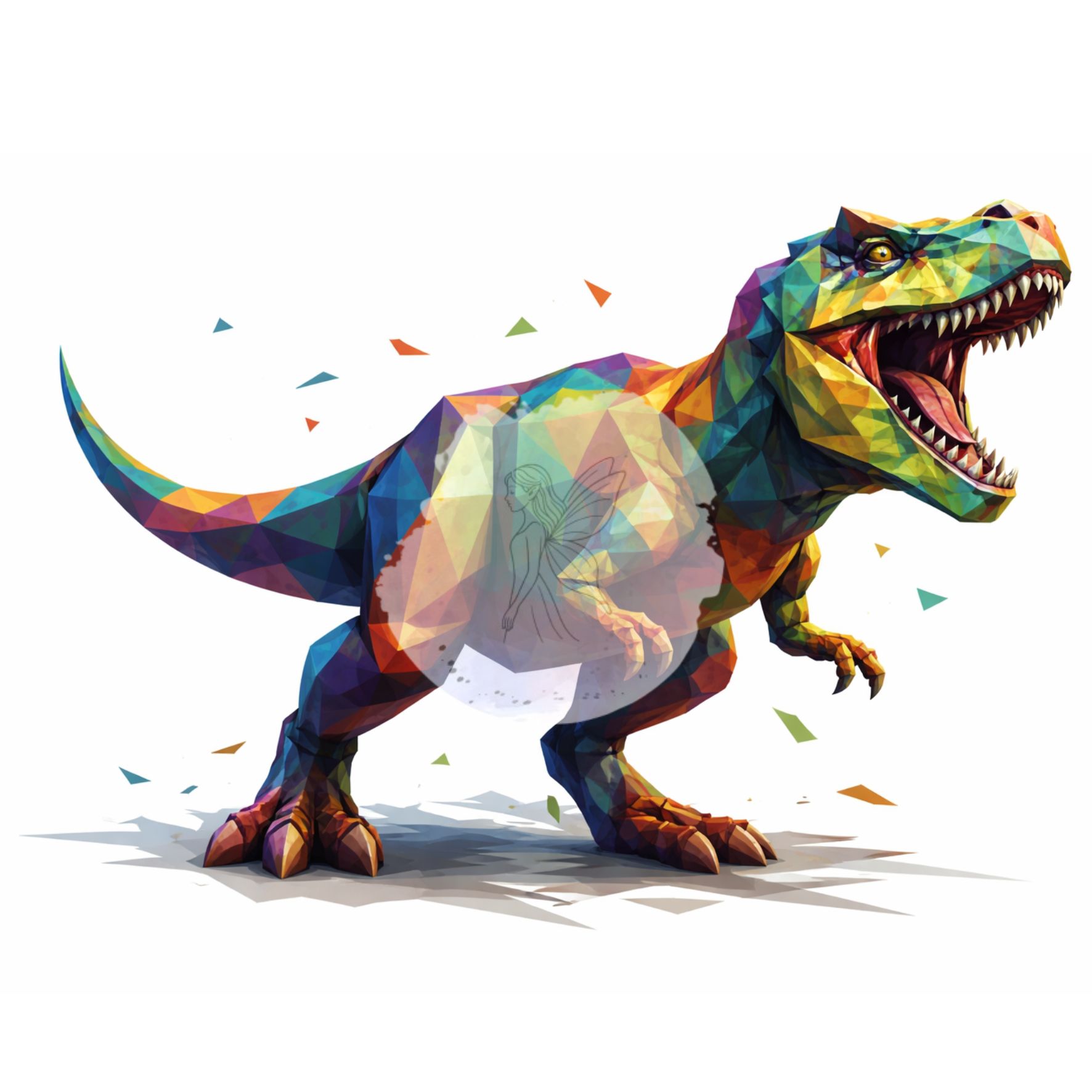 Geometrix Dinosaurier SVG - TREX